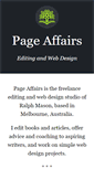 Mobile Screenshot of pageaffairs.com